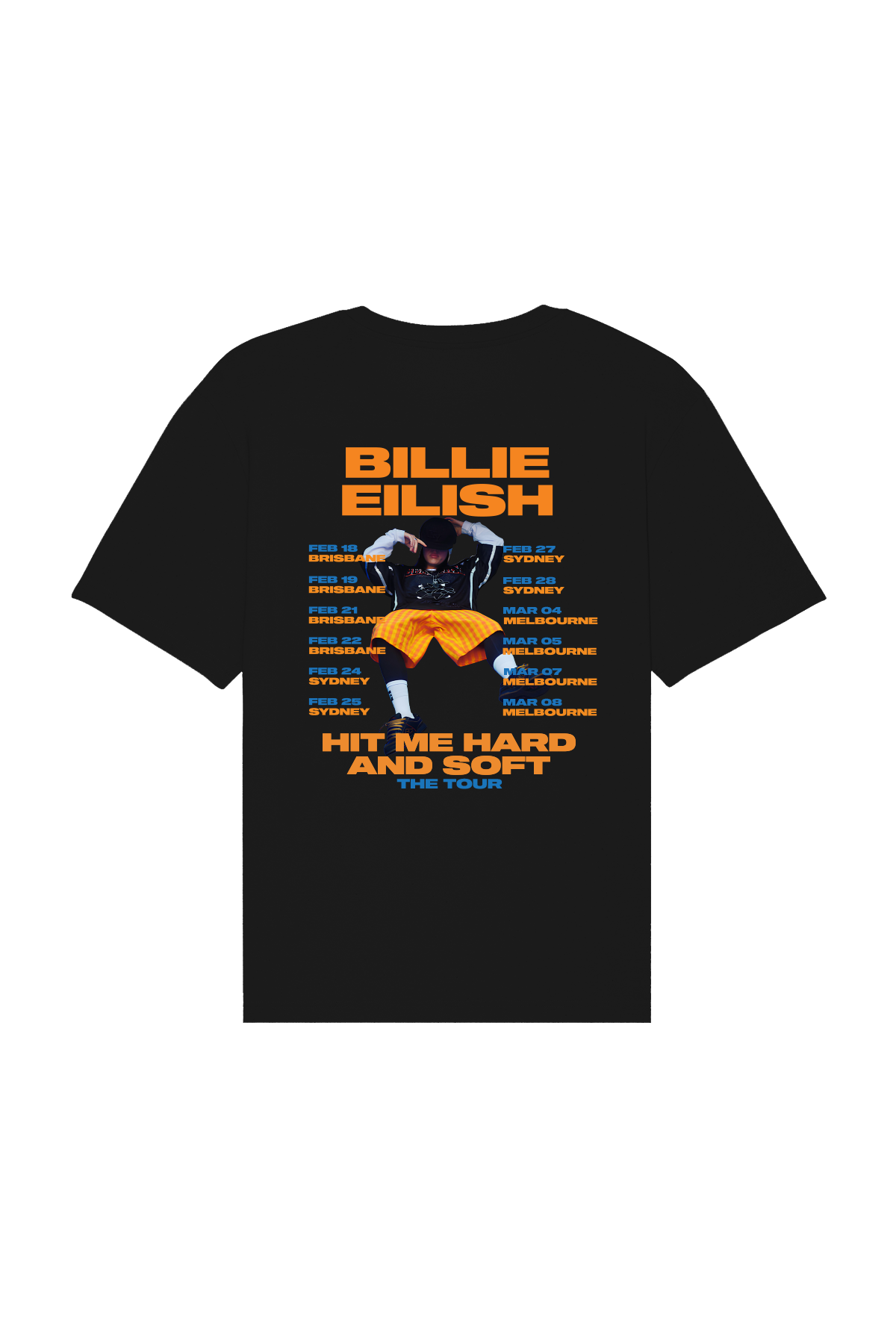 Billie Eilish Hit Me Hard and Soft World Tour | Black Tee – EZ Billie Eilish Hit Me Hard and Soft World Tour | Black Tee – EZ