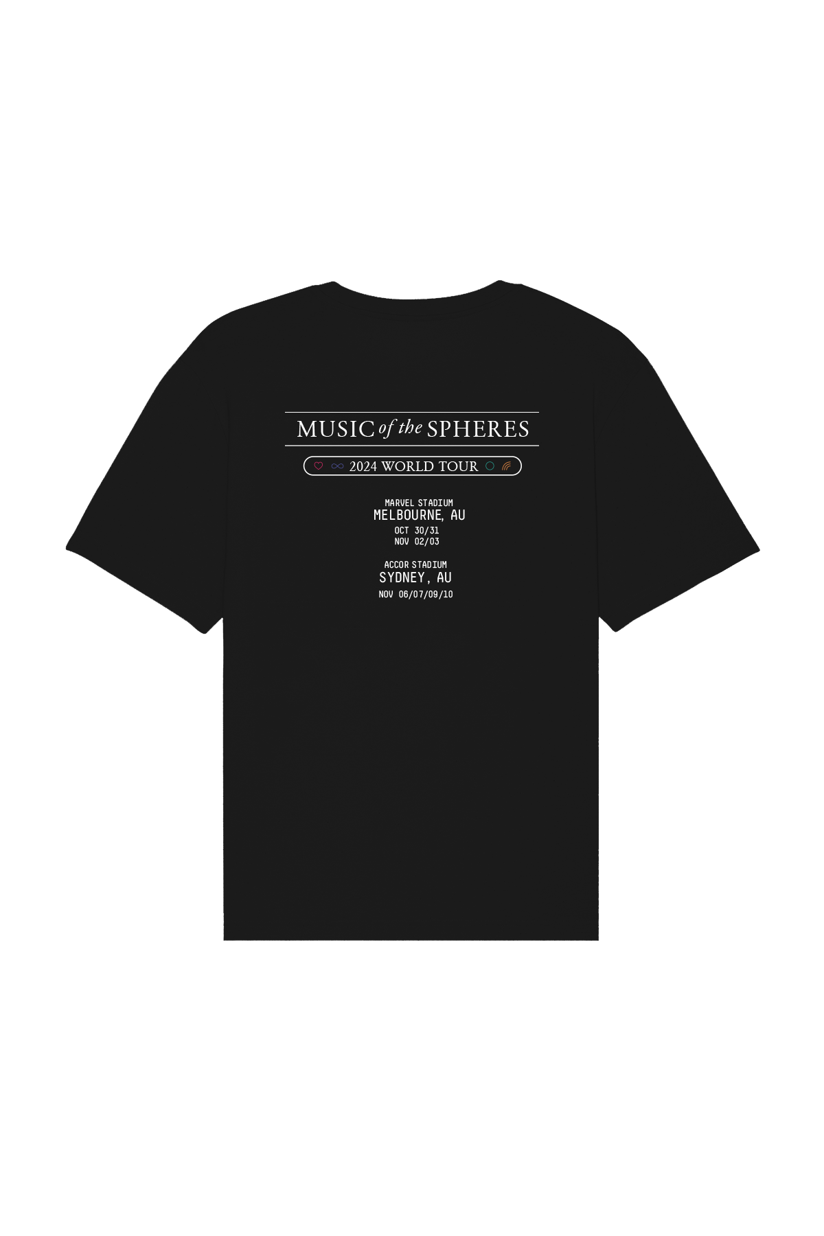 Coldplay Music of the Spheres World Tour | Black Tee