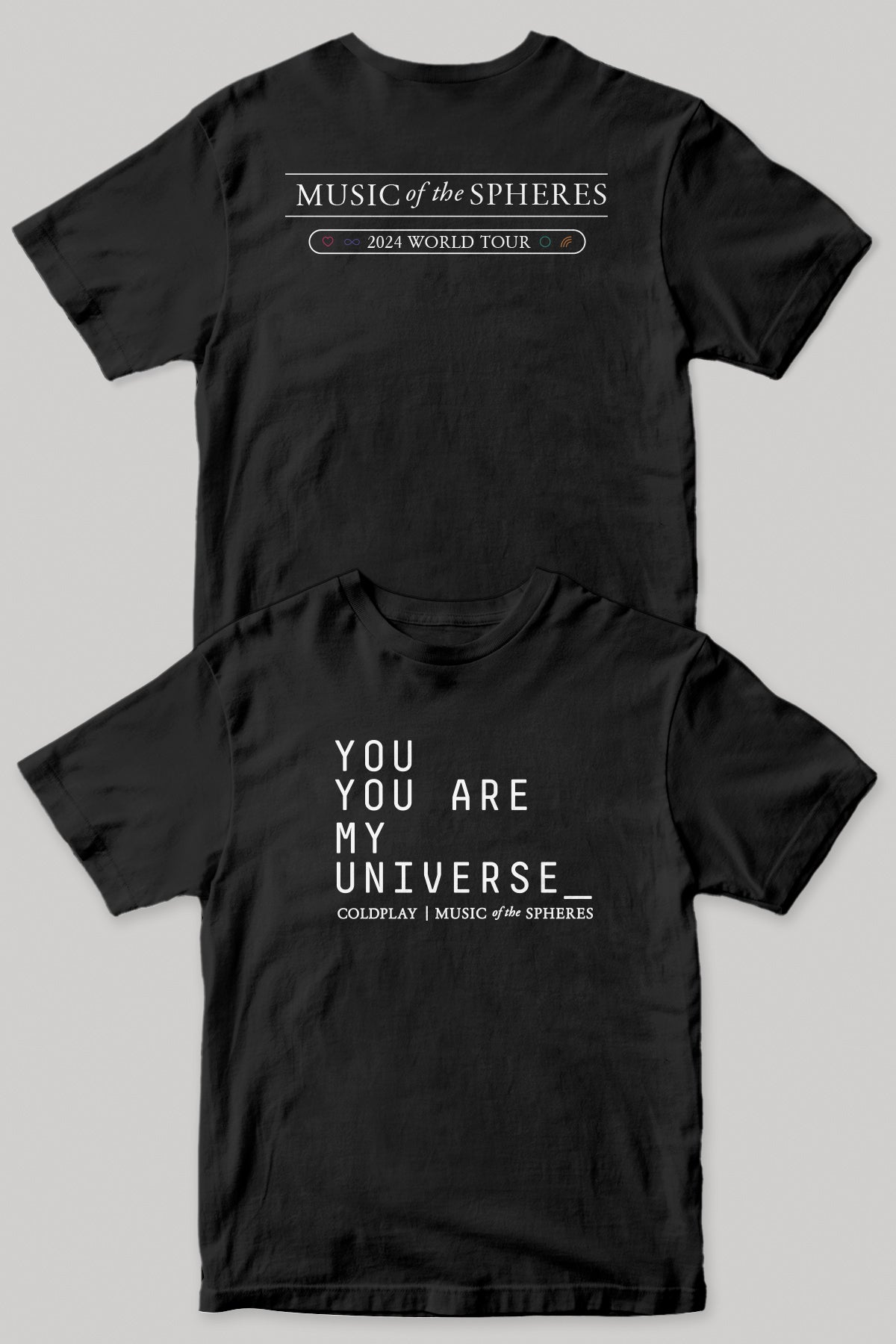 Coldplay Music of the Spheres World Tour | My Universe Black Tee