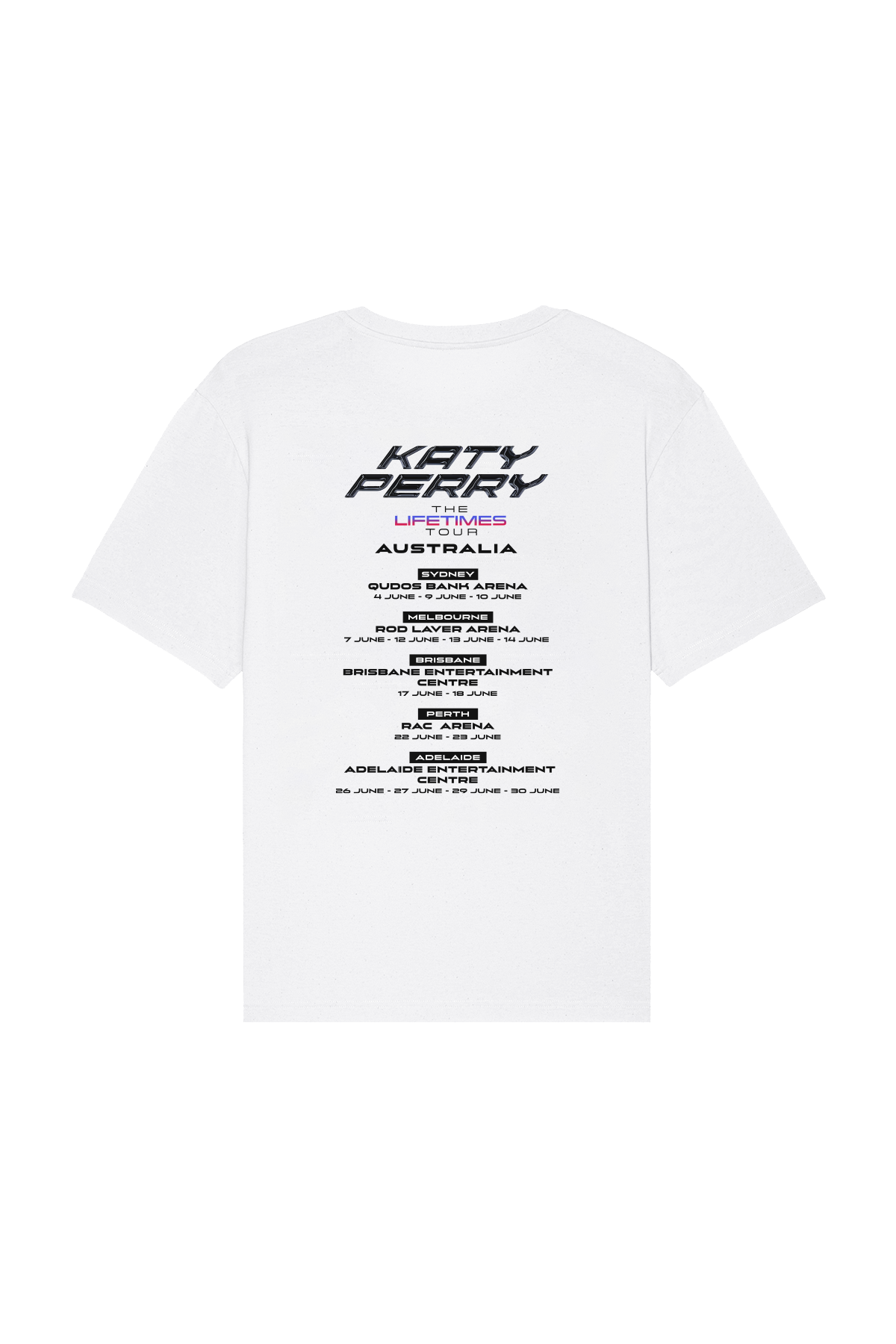 Katy Perry The Lifetimes Tour Shirt | White