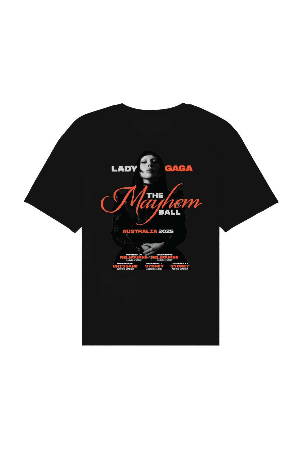 Lady Gaga The Mayhem Ball Tour Shirt | Black.