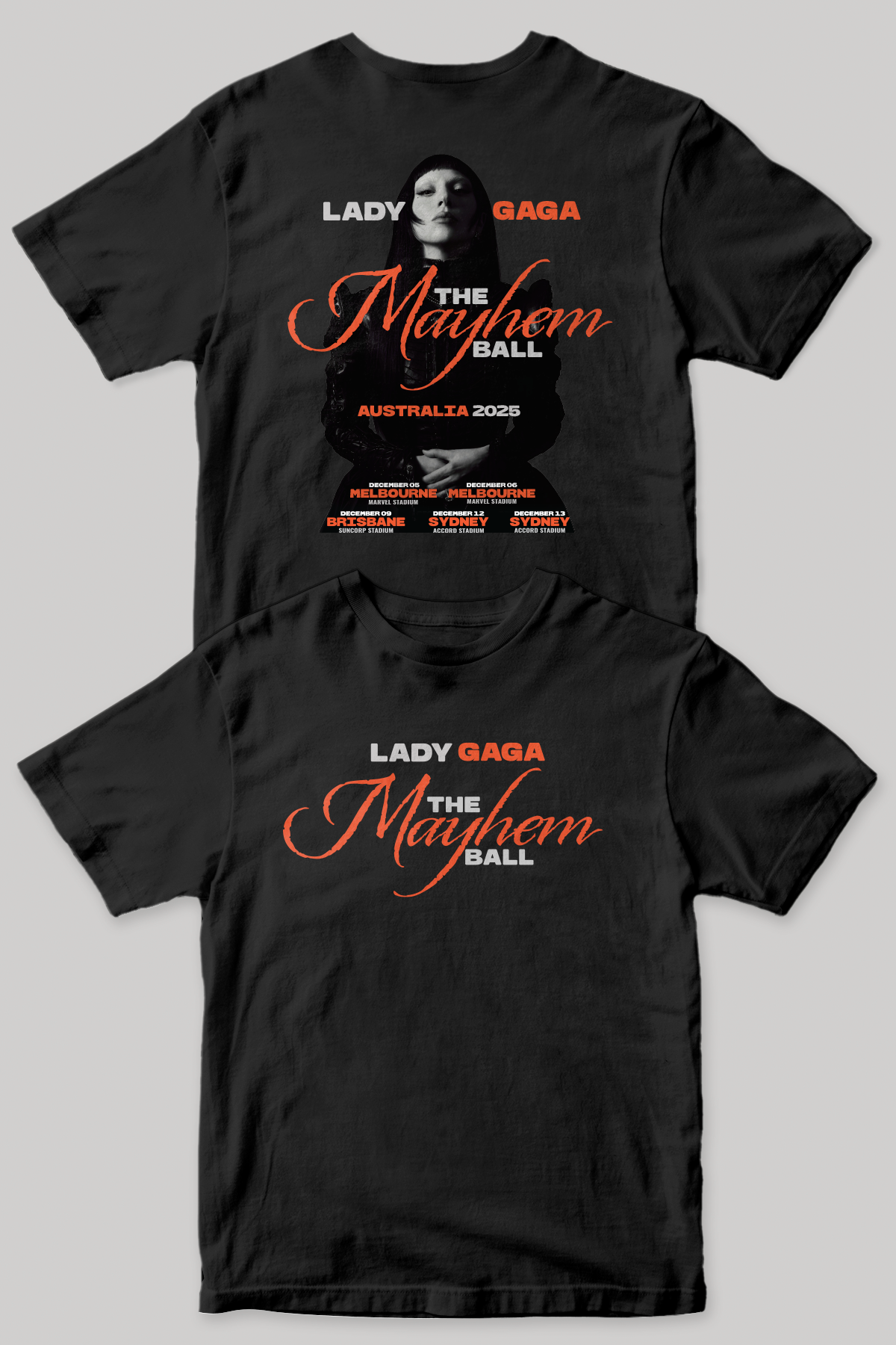 Lady Gaga The Mayhem Ball Tour Shirt | Black.