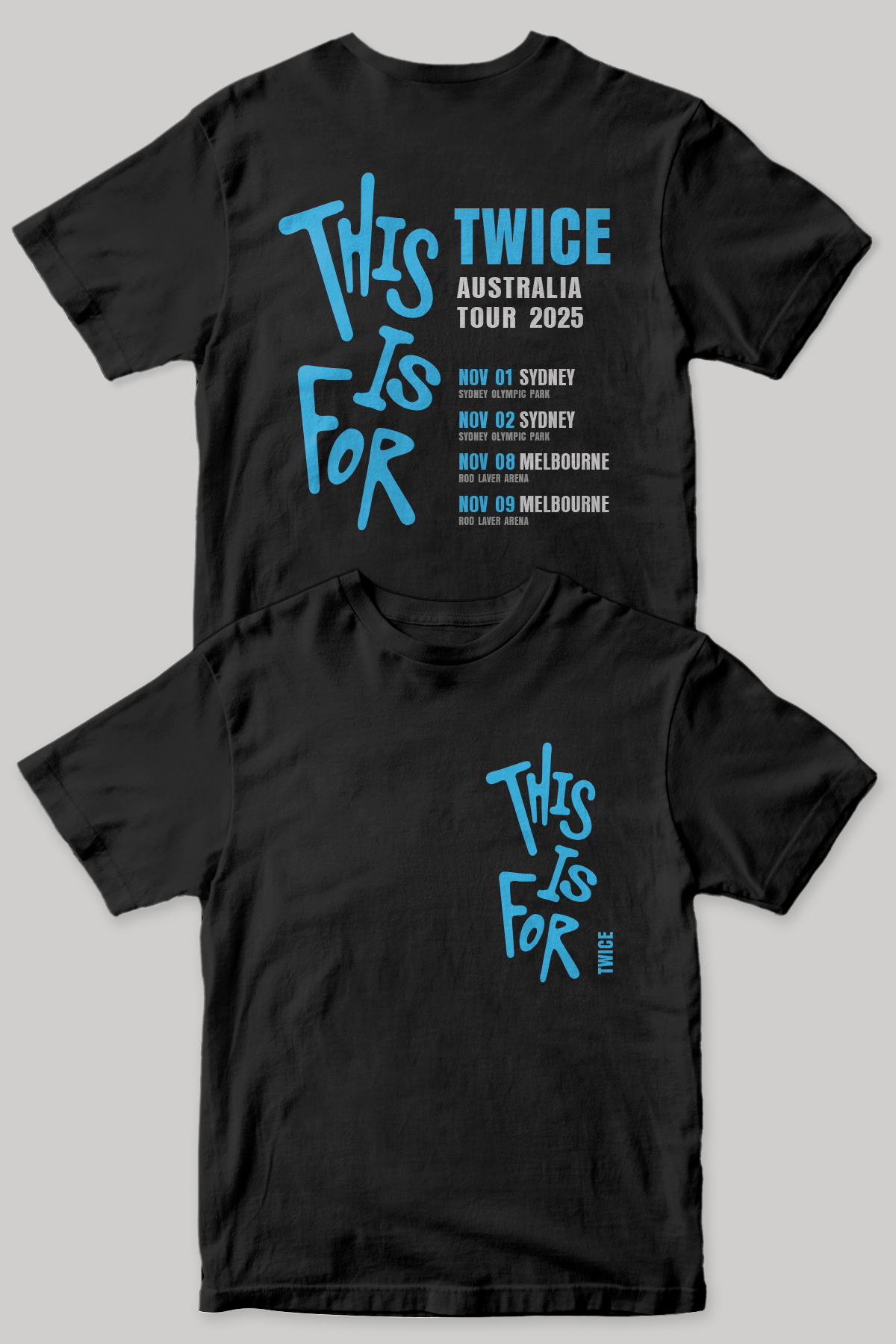 TWICE This is For Tour Shirt | Black.
