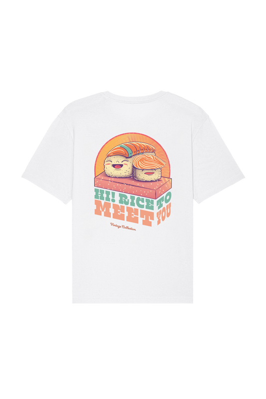 Rice to meet you | White Tee