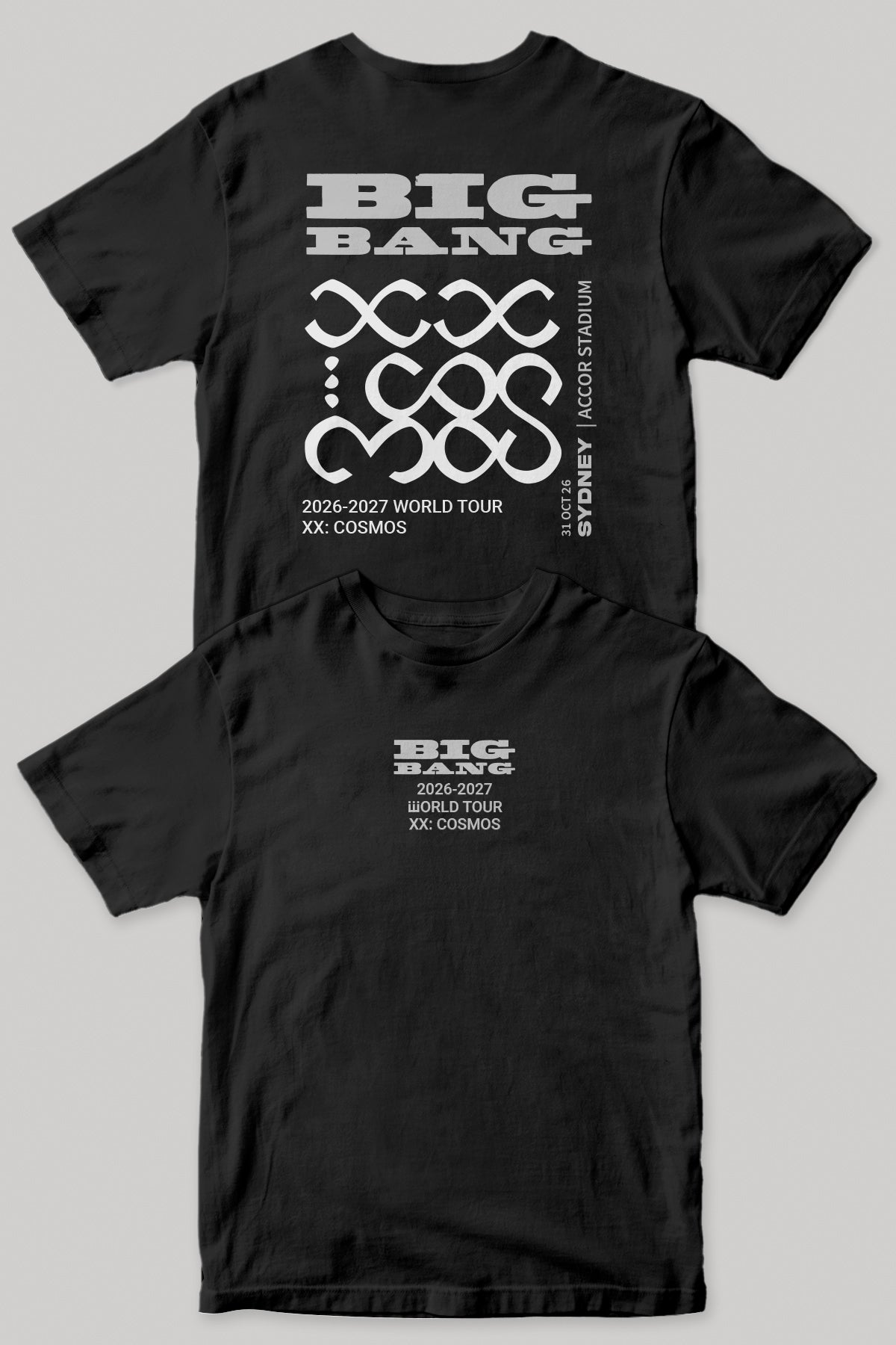 BIGBANG XX : COSMOS Tour Shirt | Black
