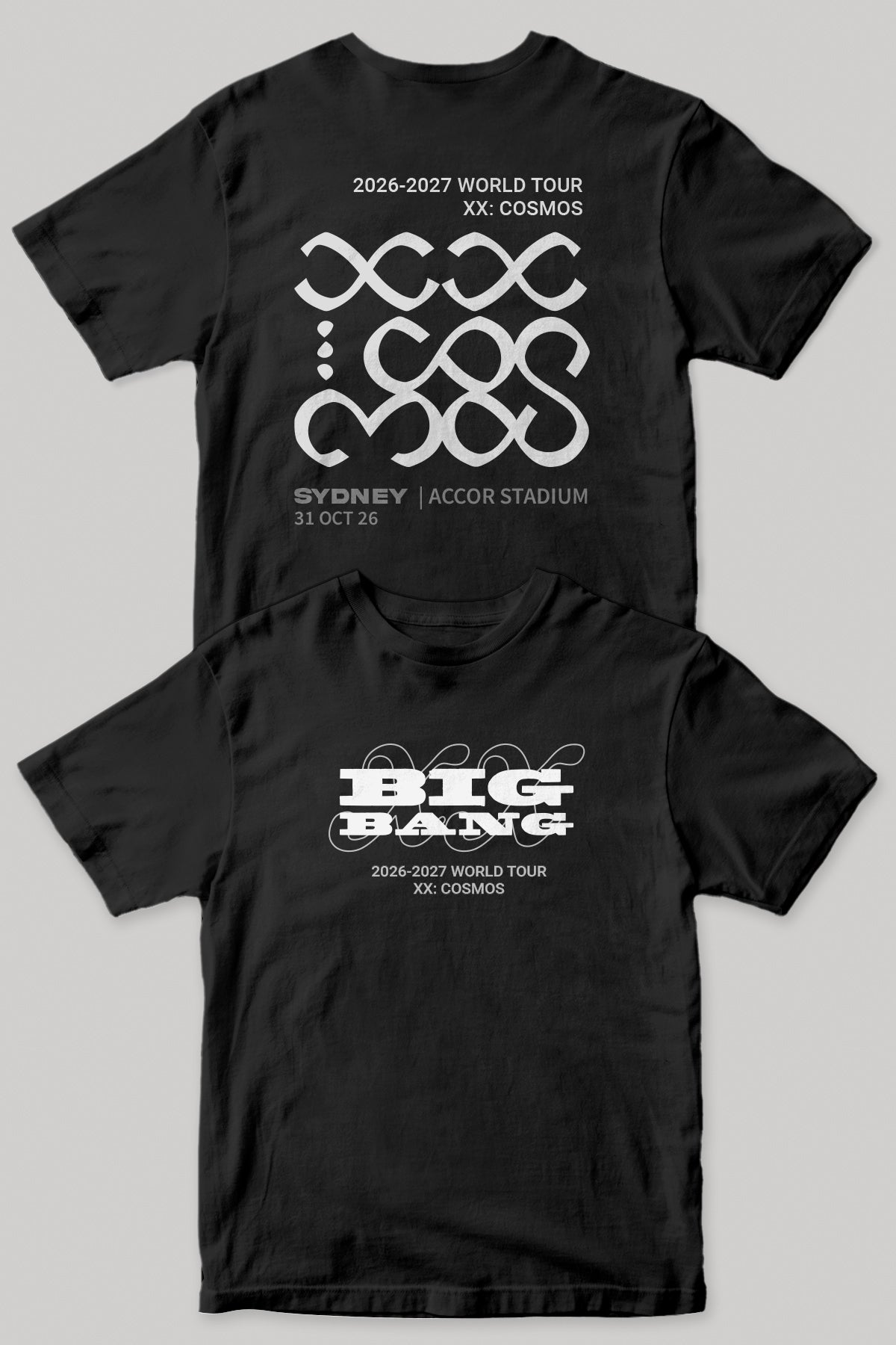 BIGBANG XX : COSMOS Tour Shirt | Black.