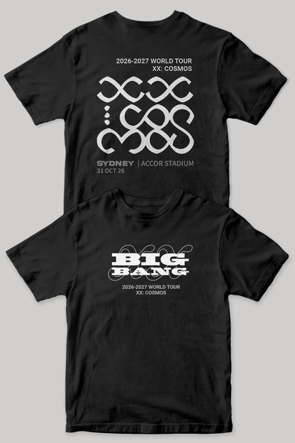 BIGBANG XX : COSMOS Tour Shirt | Black.