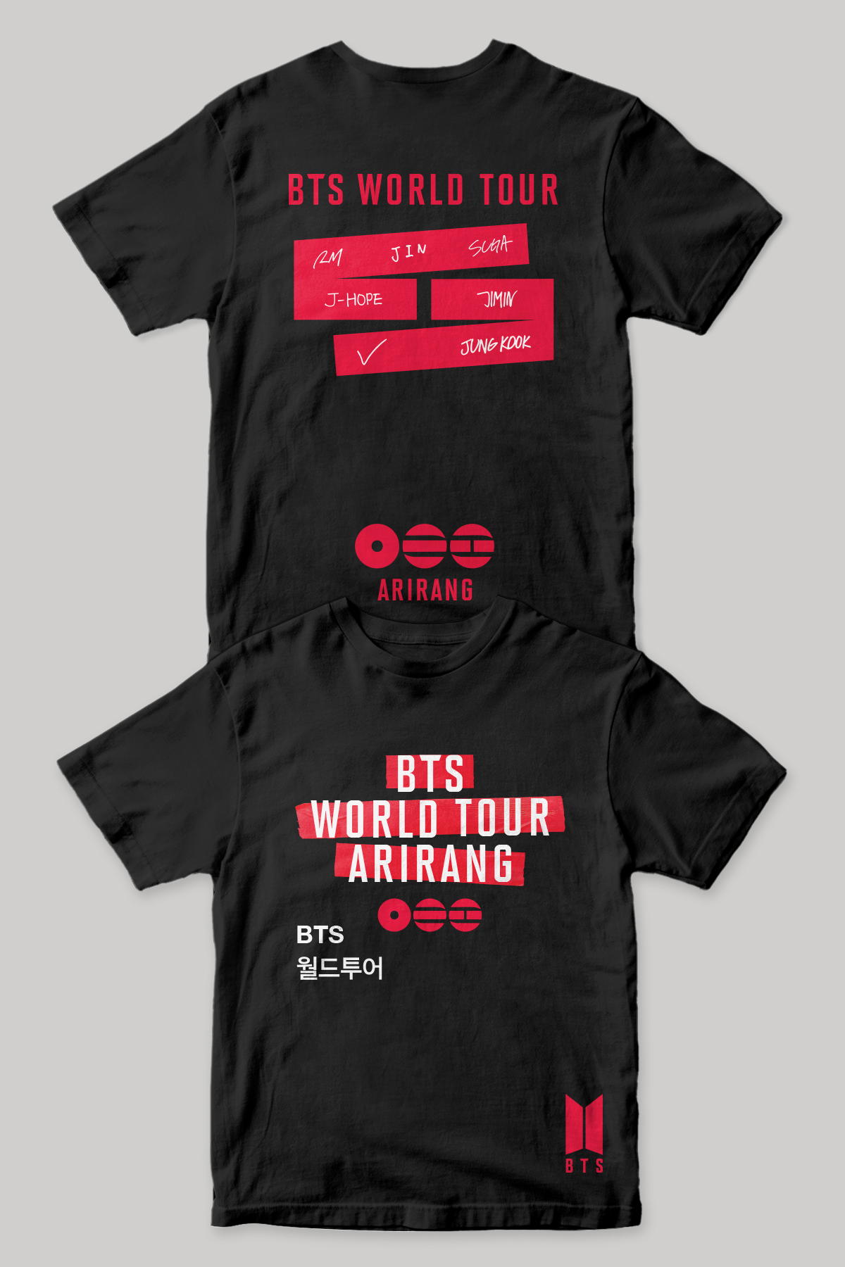 BTS World Tour 'Arirang' Shirt | Black – EZ Print Creations