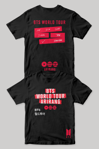 BTS World Tour 'Arirang' Shirt | Black
