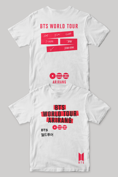 BTS World Tour 'Arirang' Shirt | White