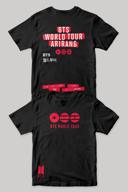 BTS World Tour 'Arirang' Shirt | Black.