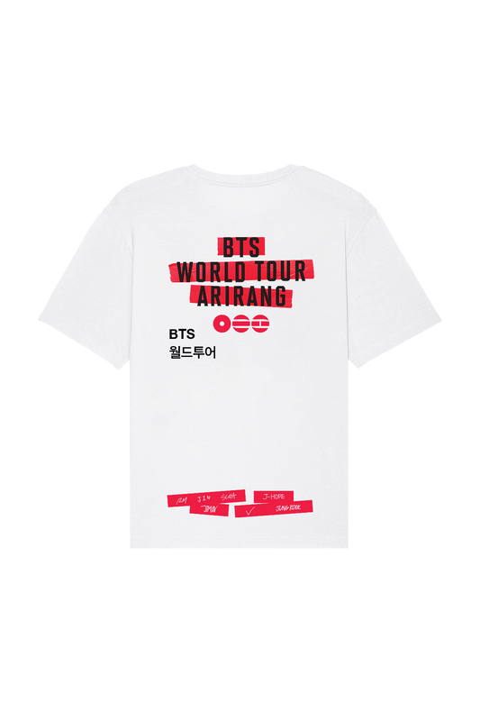 BTS World Tour 'Arirang' Shirt | White.
