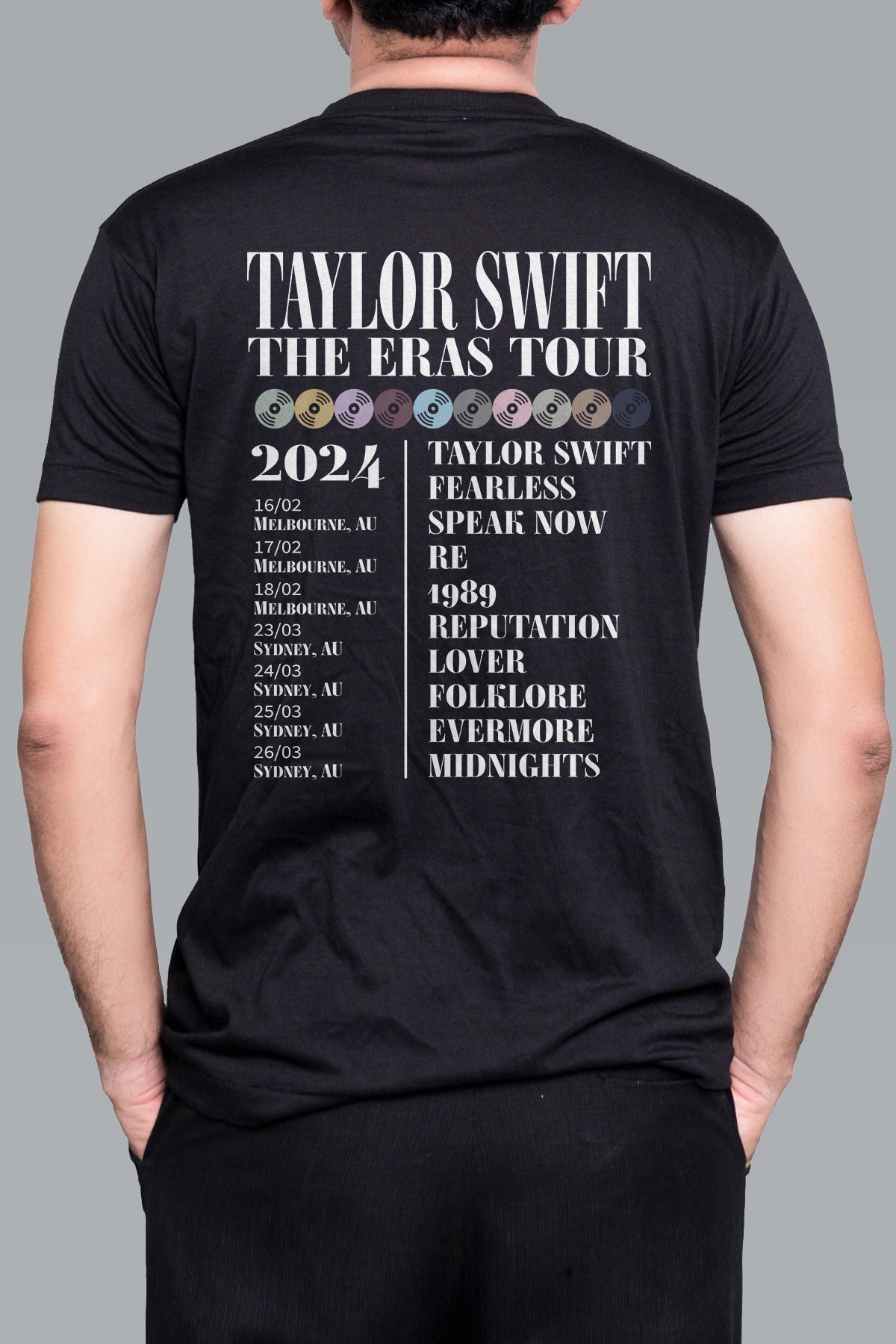 Taylor Swift Eras Tour | Black Tee