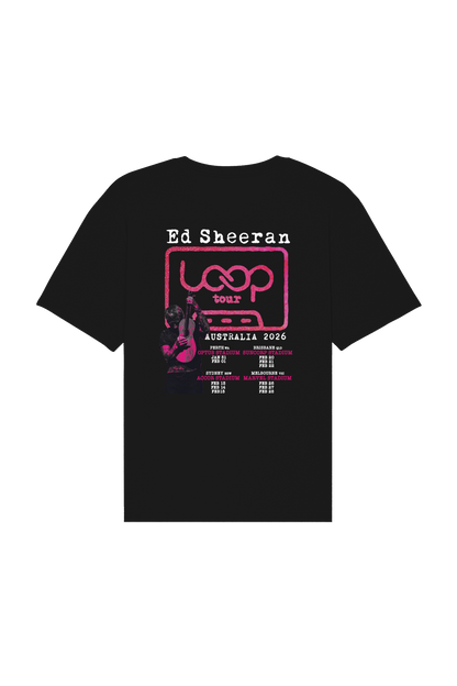 Ed Sheeran Loop Tour Shirt | Black