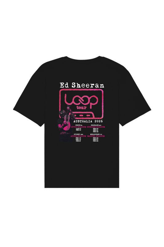 Ed Sheeran Loop Tour Shirt | Black
