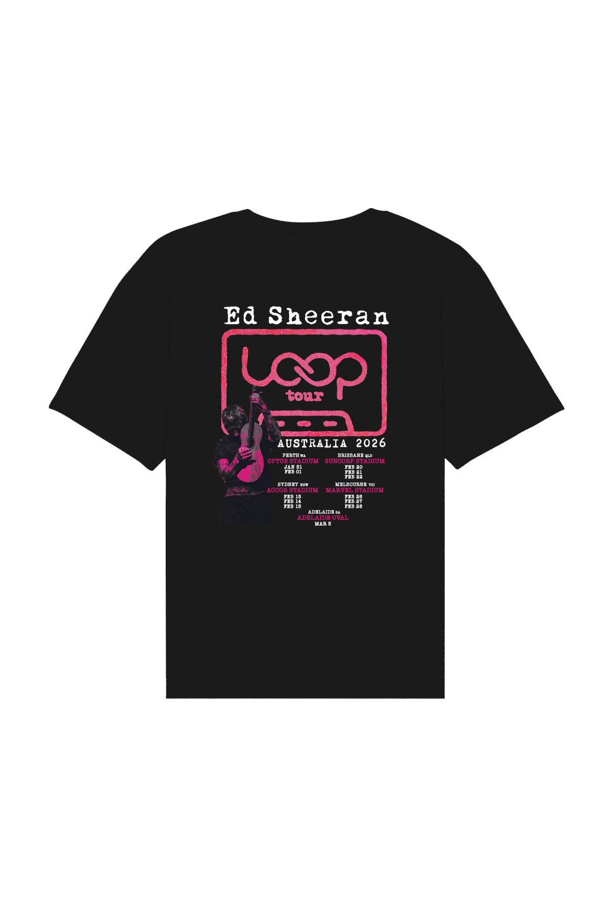 Ed Sheeran Loop Tour Shirt | Black