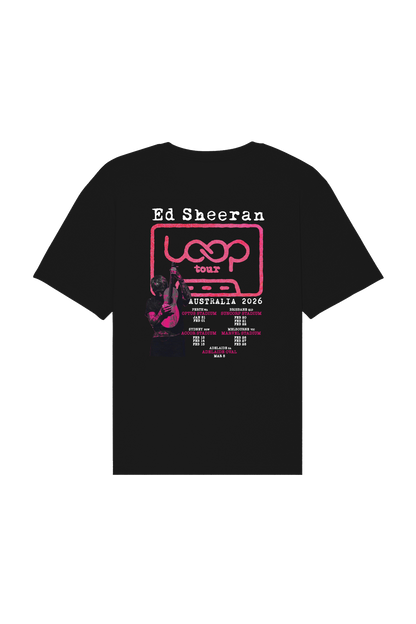 Ed Sheeran Loop Tour Shirt | Black
