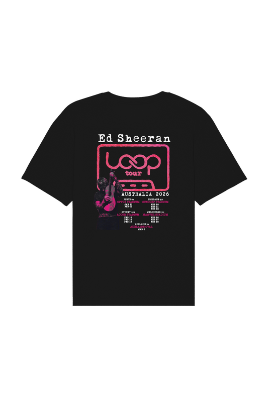 Ed Sheeran Loop Tour Shirt | Black