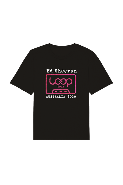 Ed Sheeran Loop Tour Shirt | Black