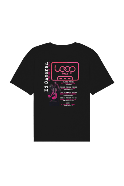 Ed Sheeran Loop Tour Shirt | Black.