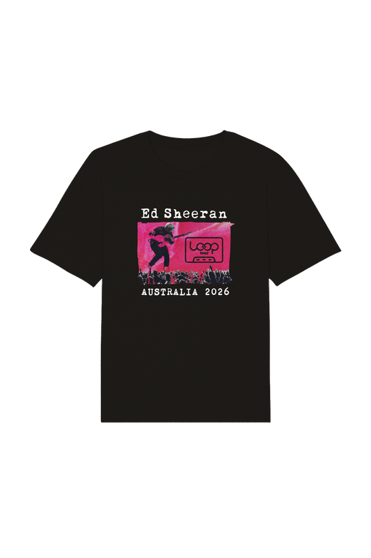 Ed Sheeran Loop Tour Shirt | Black.
