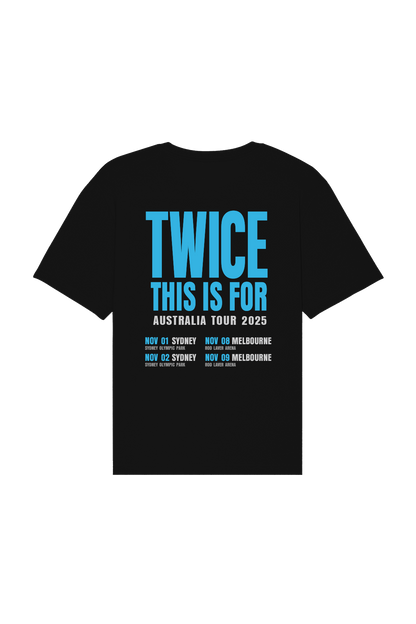 TWICE This is For Tour Shirt | Black