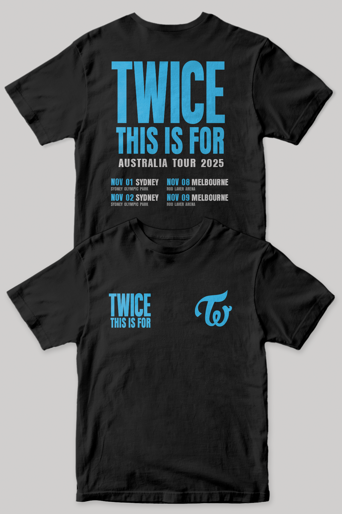 TWICE This is For Tour Shirt | Black