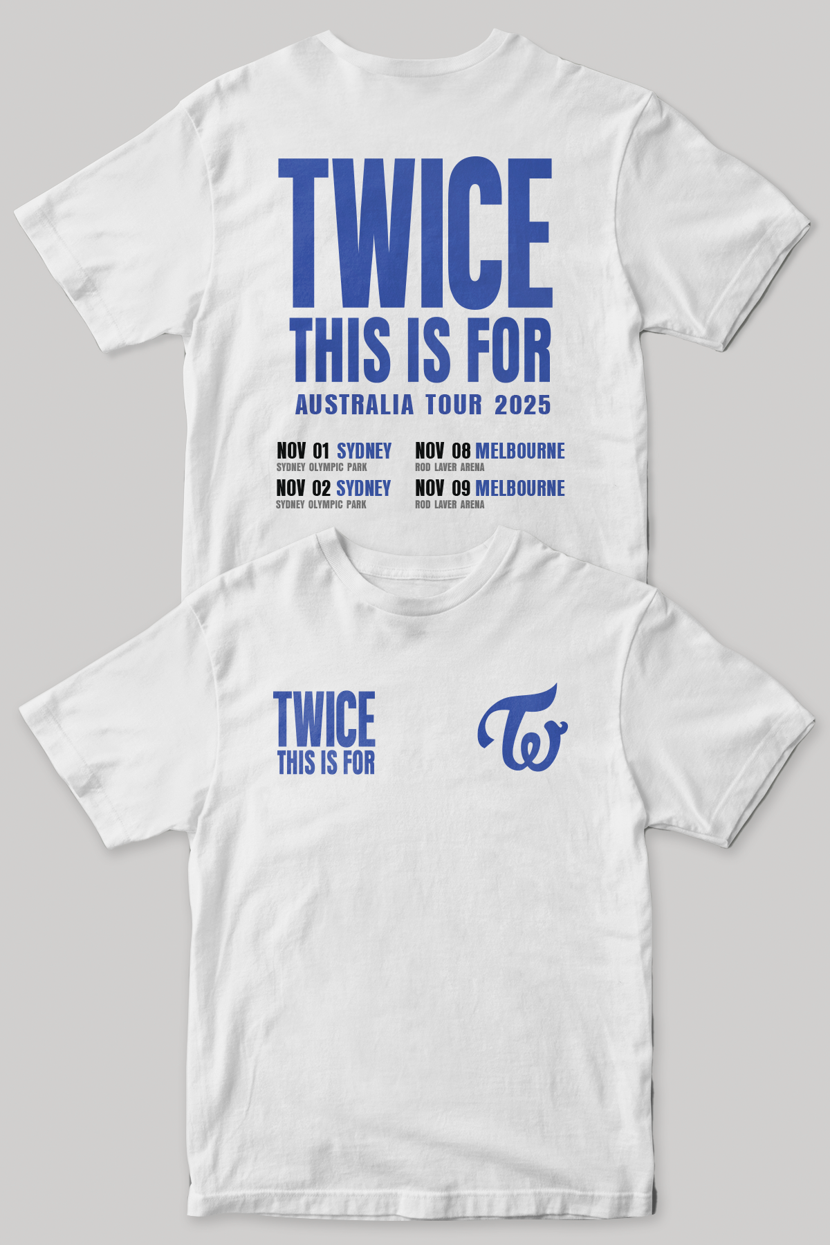TWICE This is For Tour Shirt | White