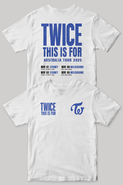 TWICE This is For Tour Shirt | White